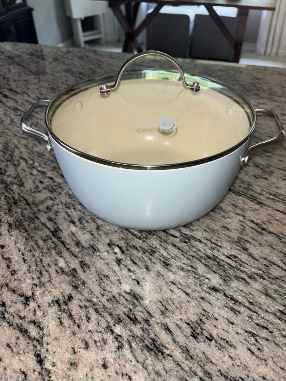 GreenPan Padova Pro Ceramic Nonstick 5 QT Stock Pot/Casserole w/ Glass Lid